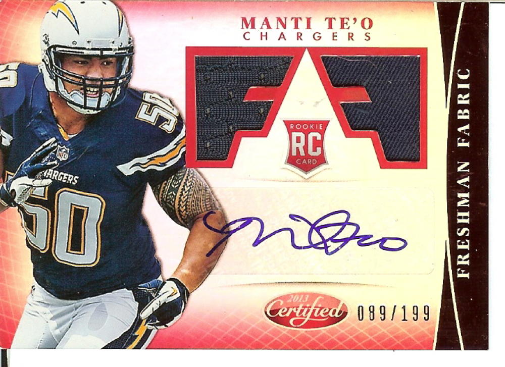 2013 Panini Certified Freshman Fabric Mirror Red Signatures