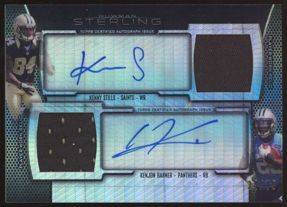 2013 Bowman Sterling Dual Auto Dual Relics