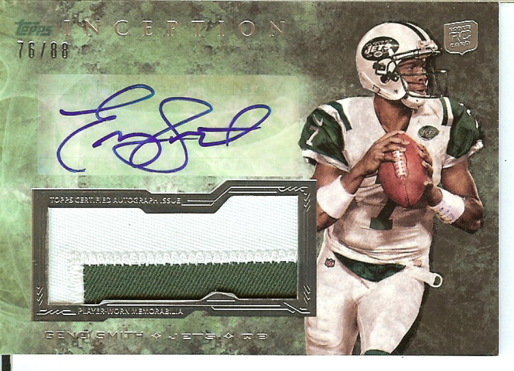 2013 Topps Inception Black Autographed Jumbo Patch