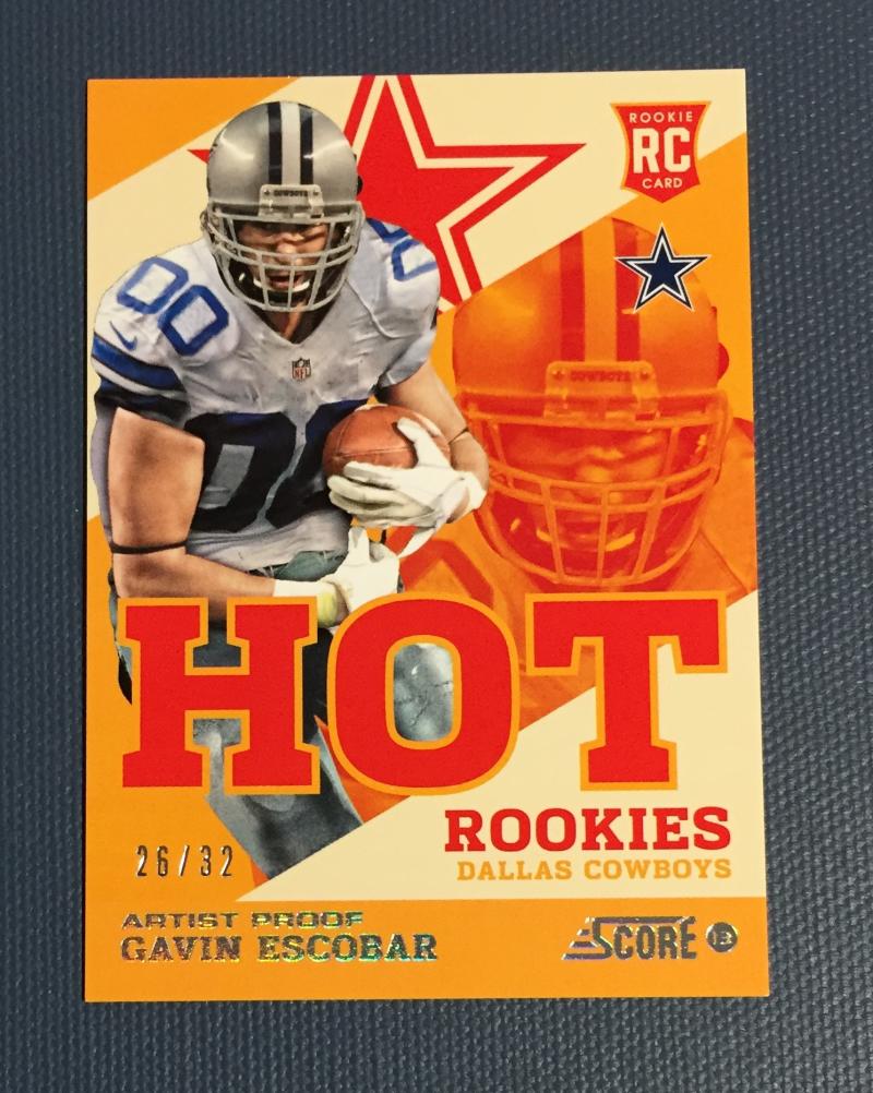 2013 Score  Hot Rookies Artist Proof