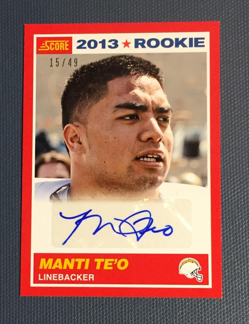 2013 Score  Rookie Signatures Red