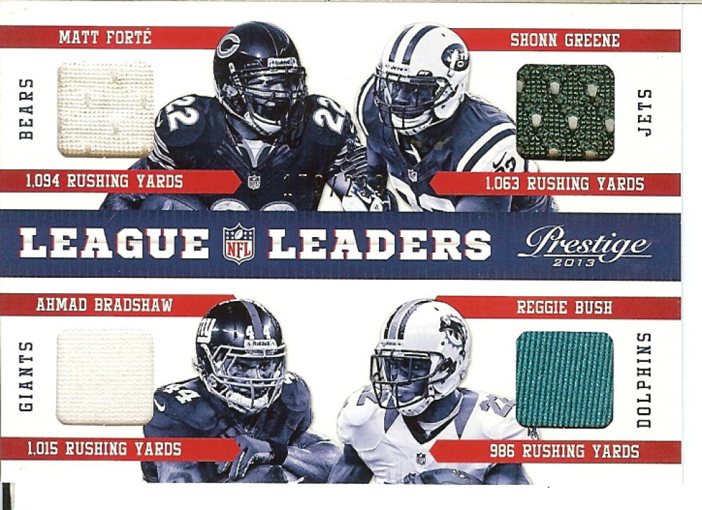 2013 Panini Prestige League Leaders Quad Materials