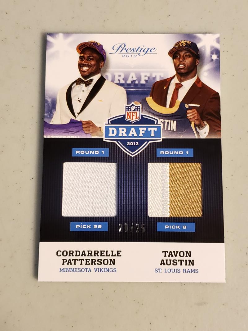 2013 Panini Prestige NFL Draft Combo Prime Materials