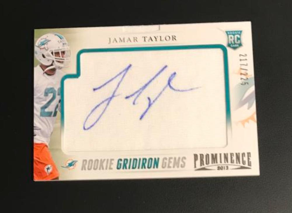 2013 Panini Prominence Rookie Gridiron Gems Signature