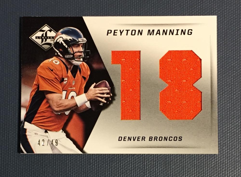 2013 Panini Limited Jumbo Jersey Numbers