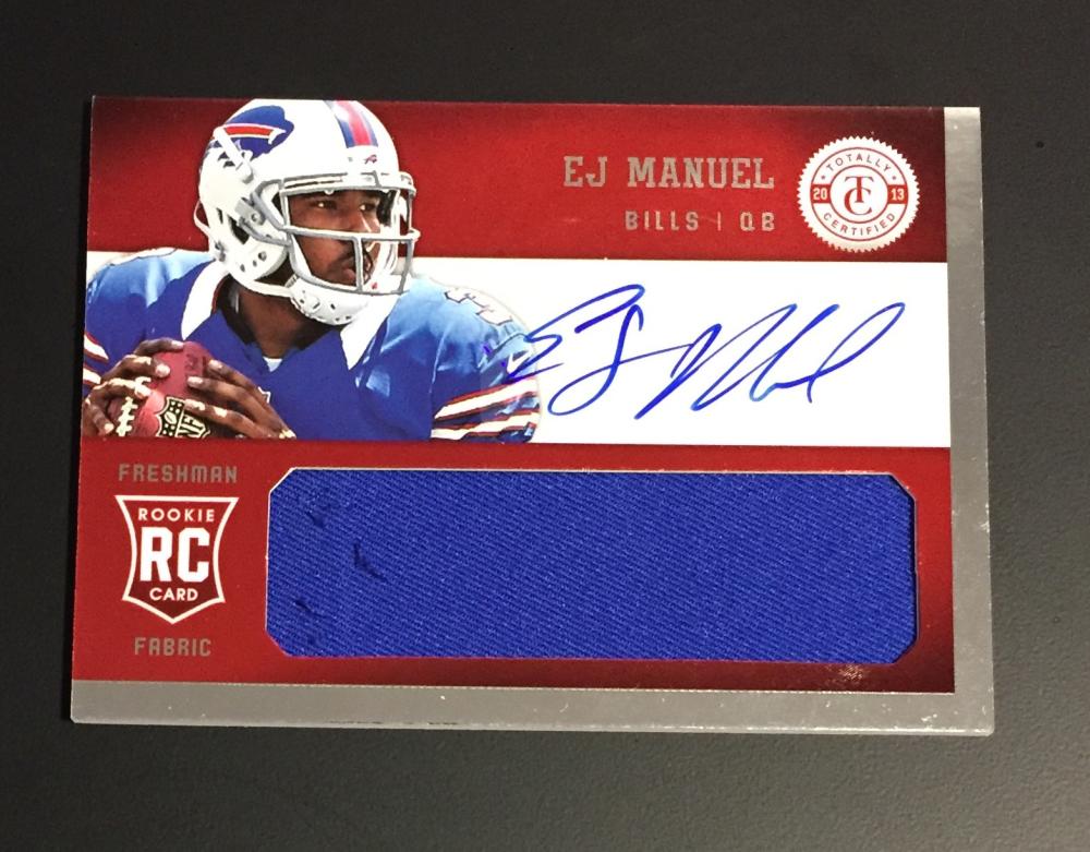 2013 Panini Totally Certified Freshman Fabric Totally Red Signatures