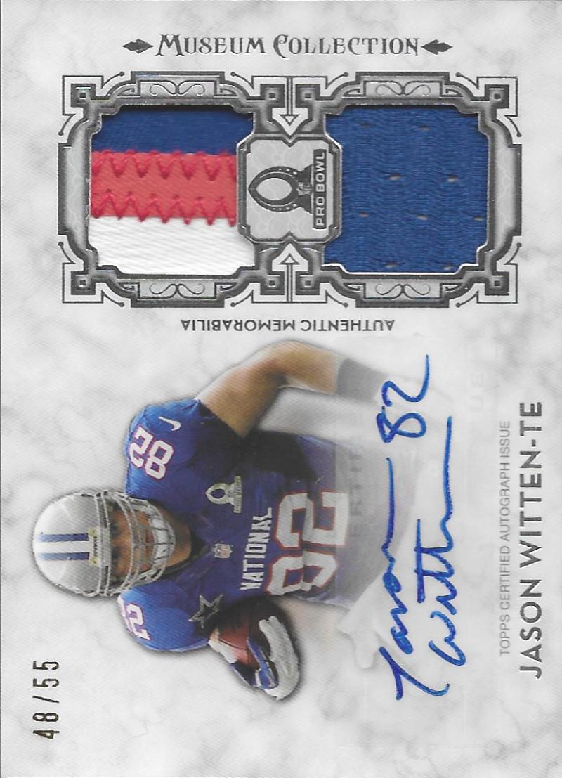 2013 Topps Museum Pro Bowl Signature Swatches Dual Relic Autographs