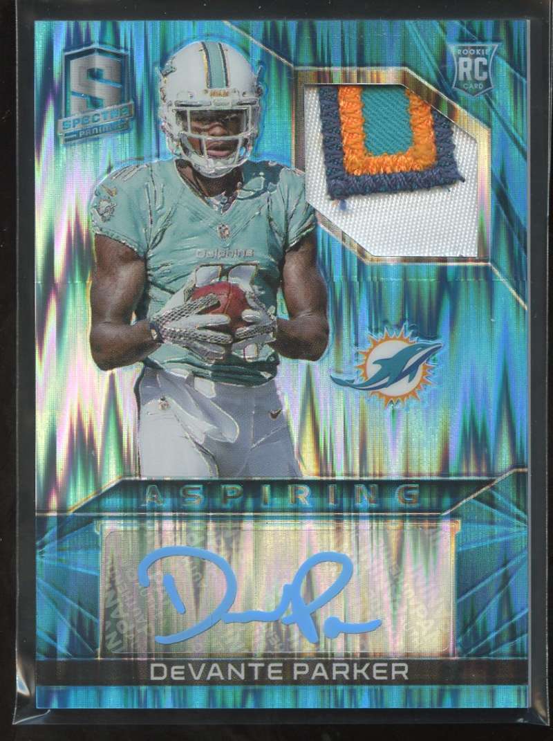 2015 Panini Spectra Aspiring Patch Autographs Neon Blue