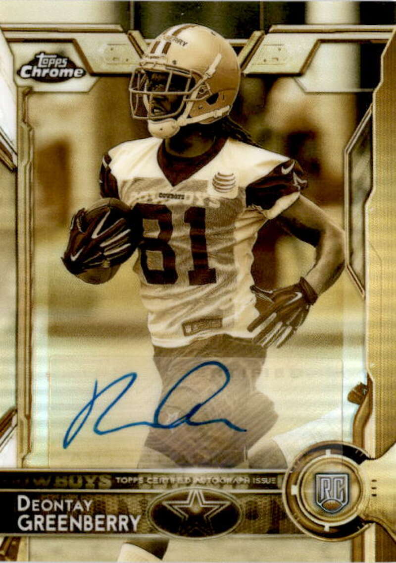 2015 Topps Chrome Rookie Autographs Gold