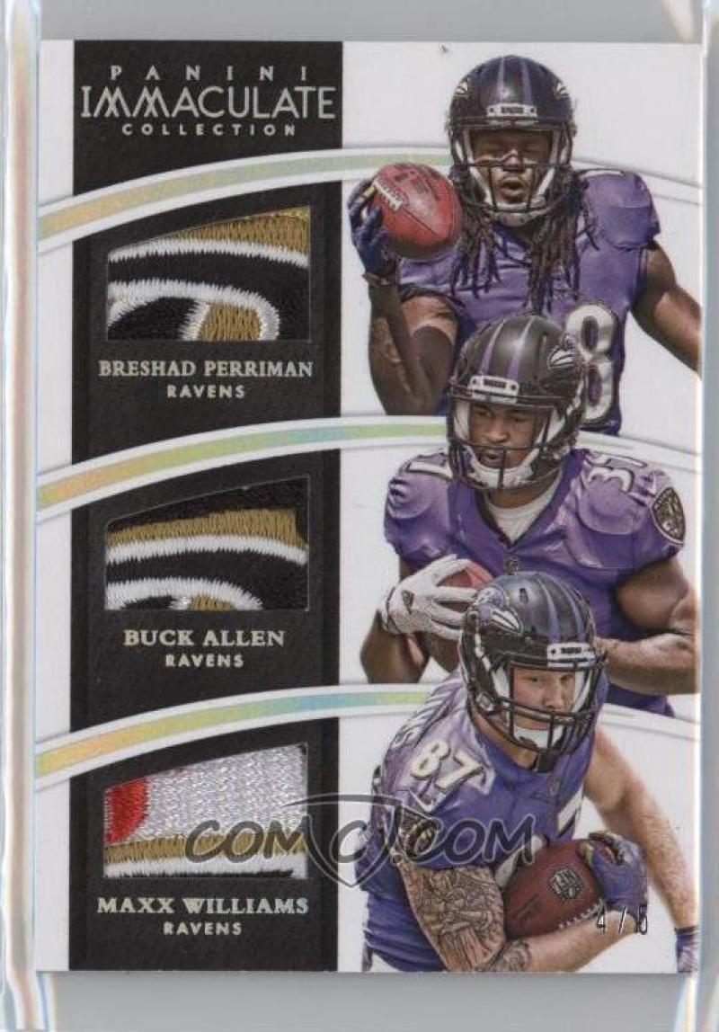 2015 Panini Immaculate Collection Trios Jerseys Platinum