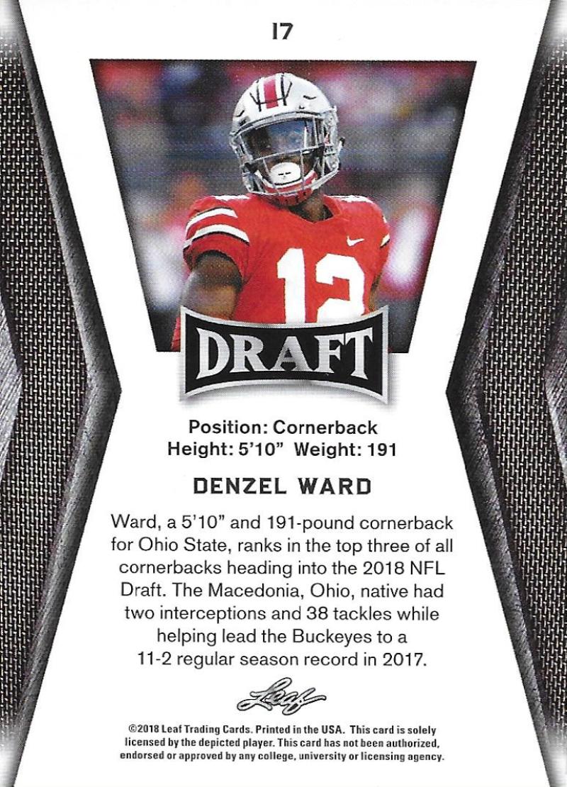 2018 Leaf Draft Football Cards (Base, Insert and Autographs) Pick From