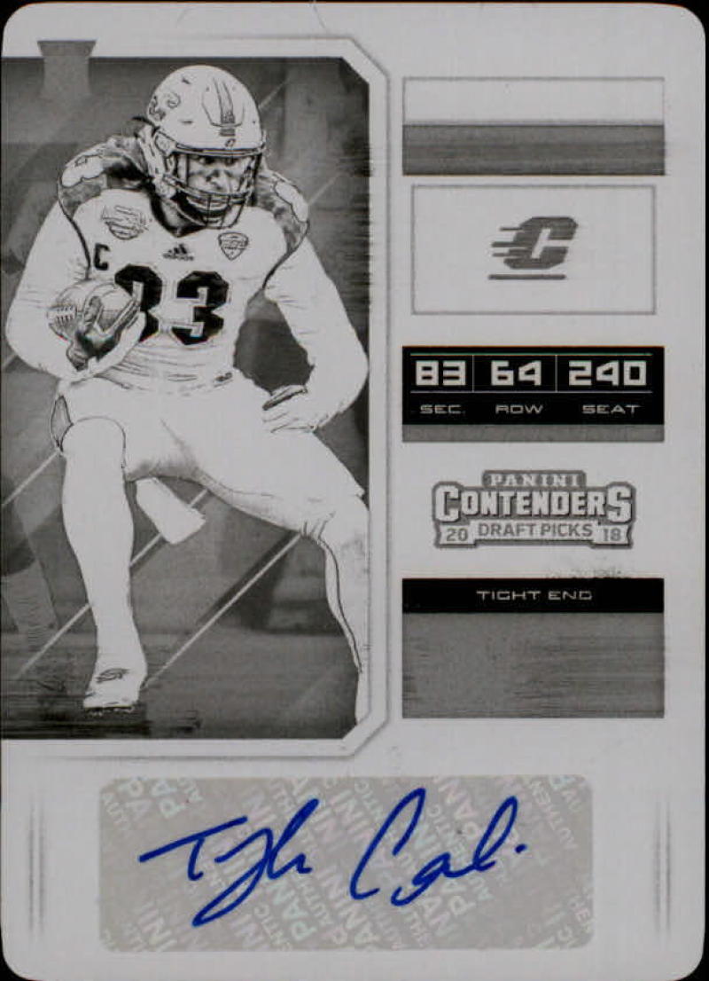 2018 Panini Contenders Draft Picks College Ticket Printing Plate Black