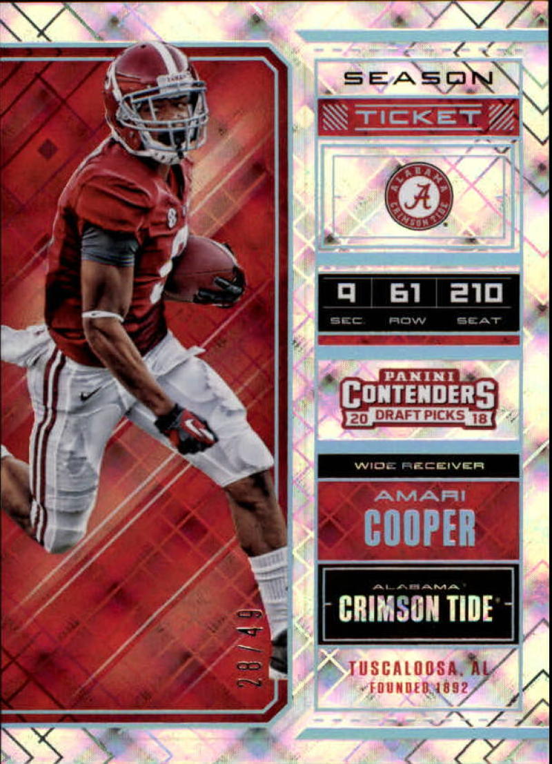 2018 Panini Contenders Draft Picks Diamond Ticket