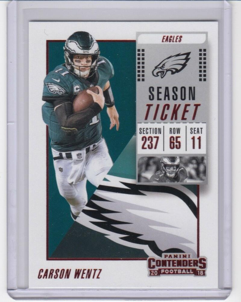 2018 Panini Contenders Draft Picks Draft Ticket Red Foil