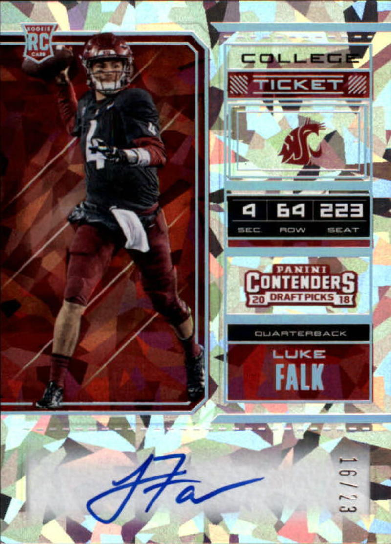 2018 Panini Contenders Draft Picks RPS College Cracked Ice Ticket