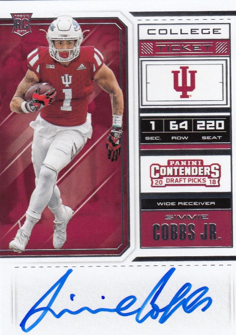 2018 Panini Contenders Draft Picks RPS College Ticket