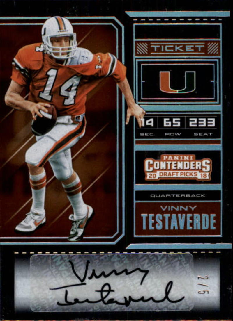 2018 Panini Contenders Draft Picks Season Playoff Ticket Signatures