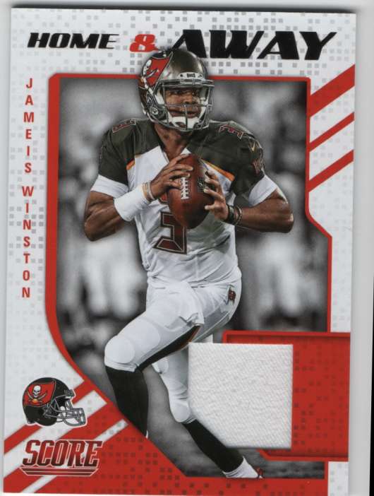 2018 Score Jameis Winston Home and Away Jersey Relic #7 Buccaneers