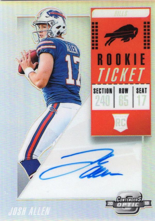 2018 Panini Contenders Optic Rookie Ticket RPS Autographs Football ...