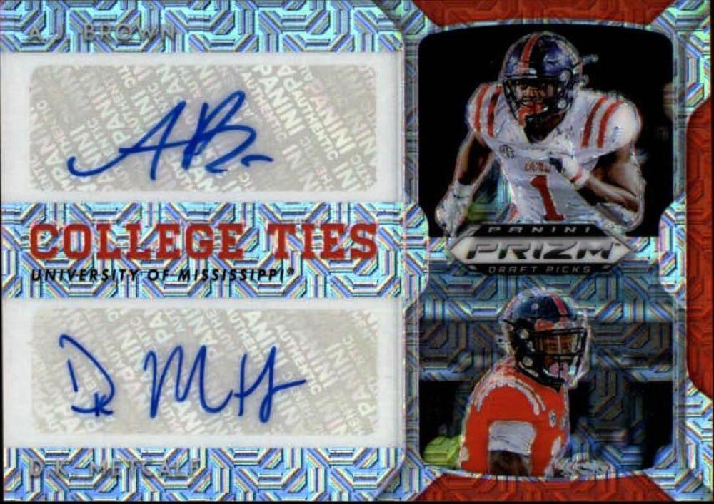 2019 Panini Prizm Draft Picks College Ties Mojo Autographs