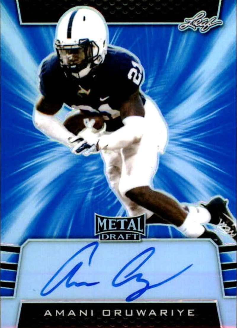 2019 Leaf Metal Draft Autographs Blue