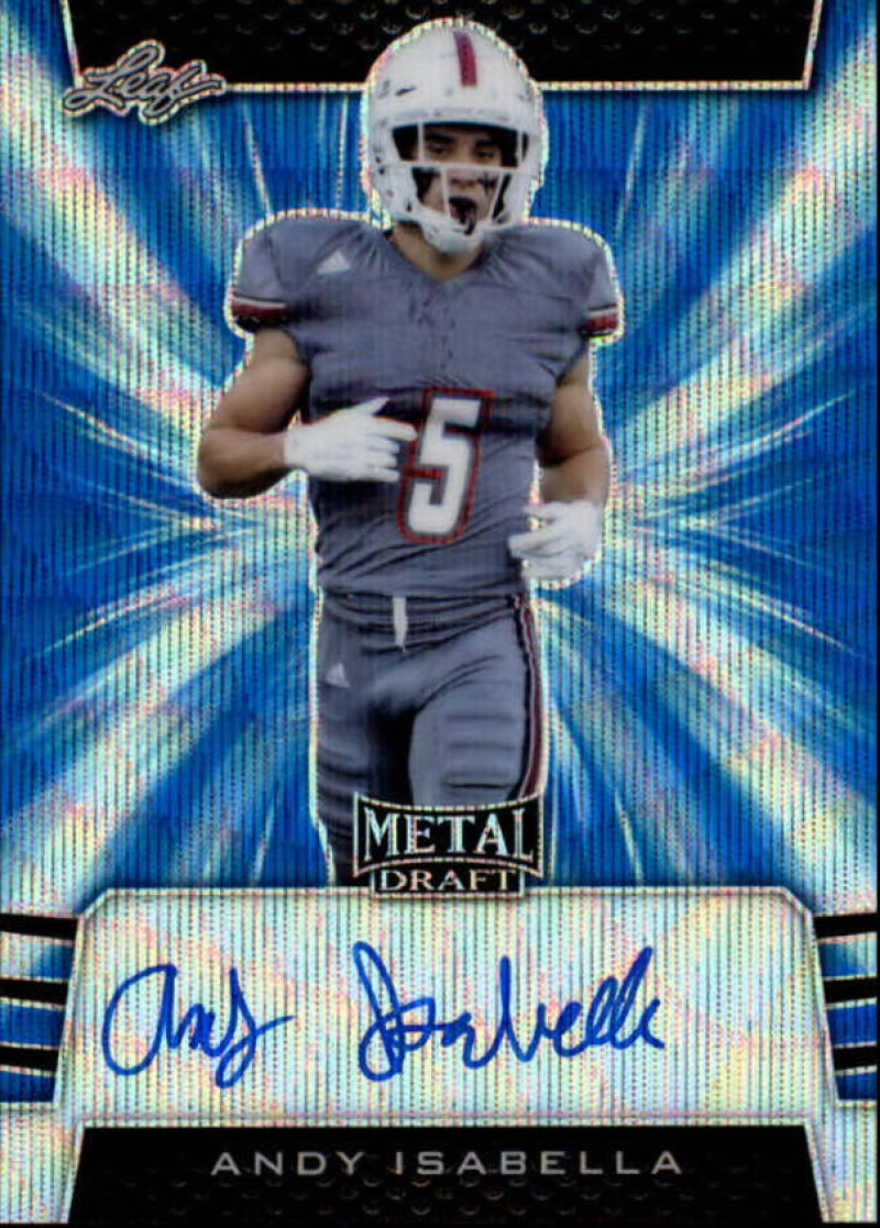 2019 Leaf Metal Draft Autographs Wave Blue