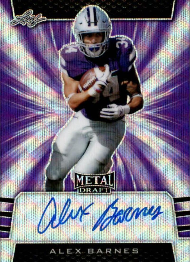 2019 Leaf Metal Draft Autographs Wave Purple