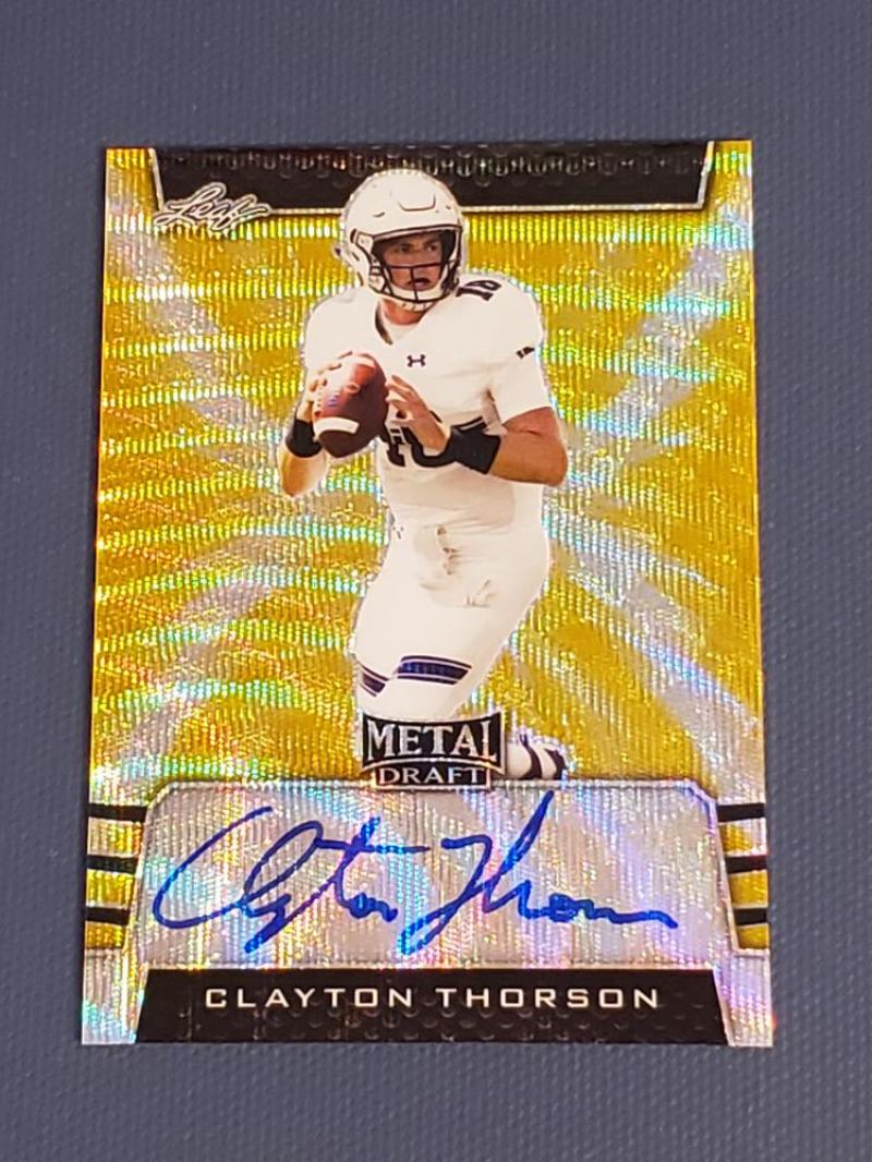 2019 Leaf Metal Draft Autographs Wave Gold