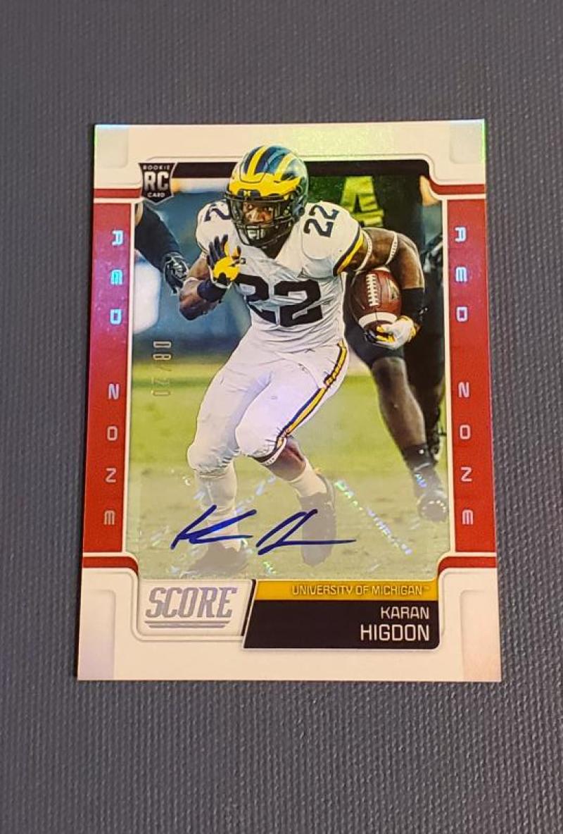 2019 Score  Rookies Signatures Red Zone