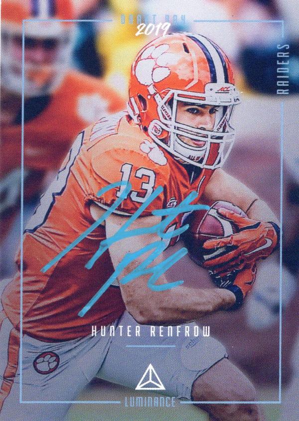 2019 Panini Luminance Draft Day Signatures Blue