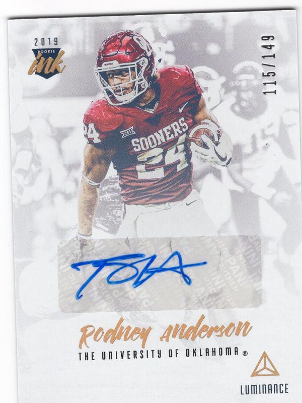 2019 Panini Luminance Rookie Ink Gold