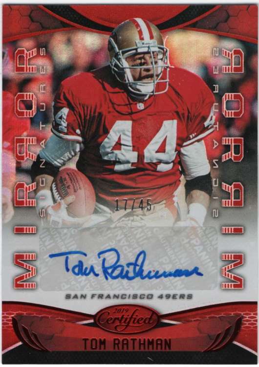 2019 Panini Certified Mirror Signatures Red