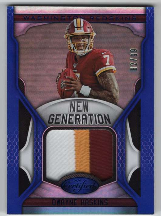 2019 Panini Certified New Generation Jerseys Mirror Blue