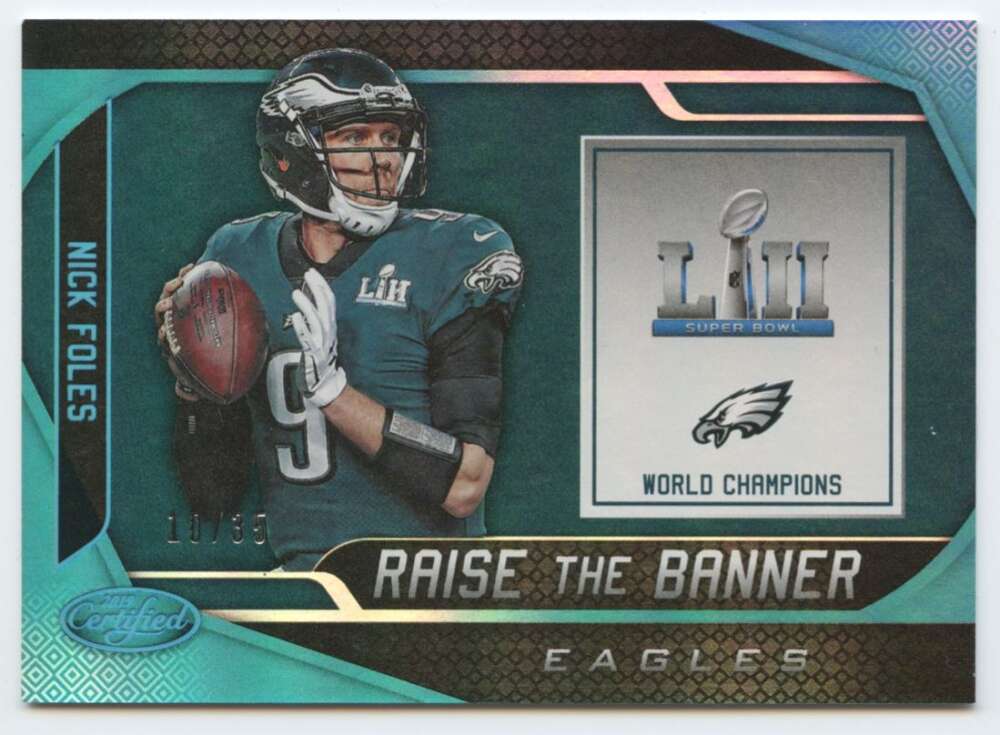 2019 Panini Certified Raise the Banner Mirror Teal