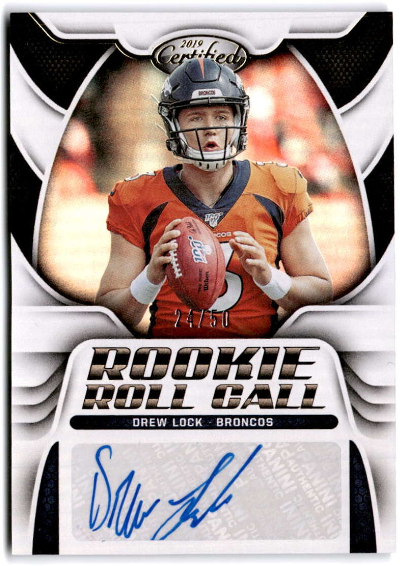 2019 Panini Certified Rookie Roll Call Signatures