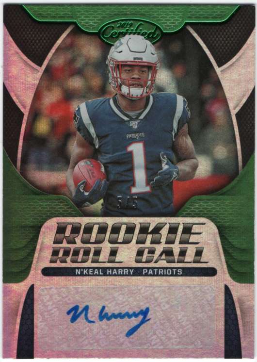 2019 Panini Certified Rookie Roll Call Signatures Mirror Green