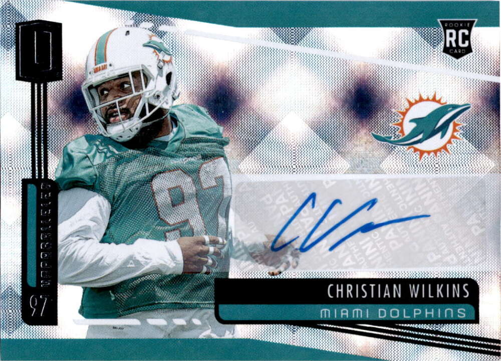 2019 Christian Wilkins Rookie Panini Miami Dolphins # 213