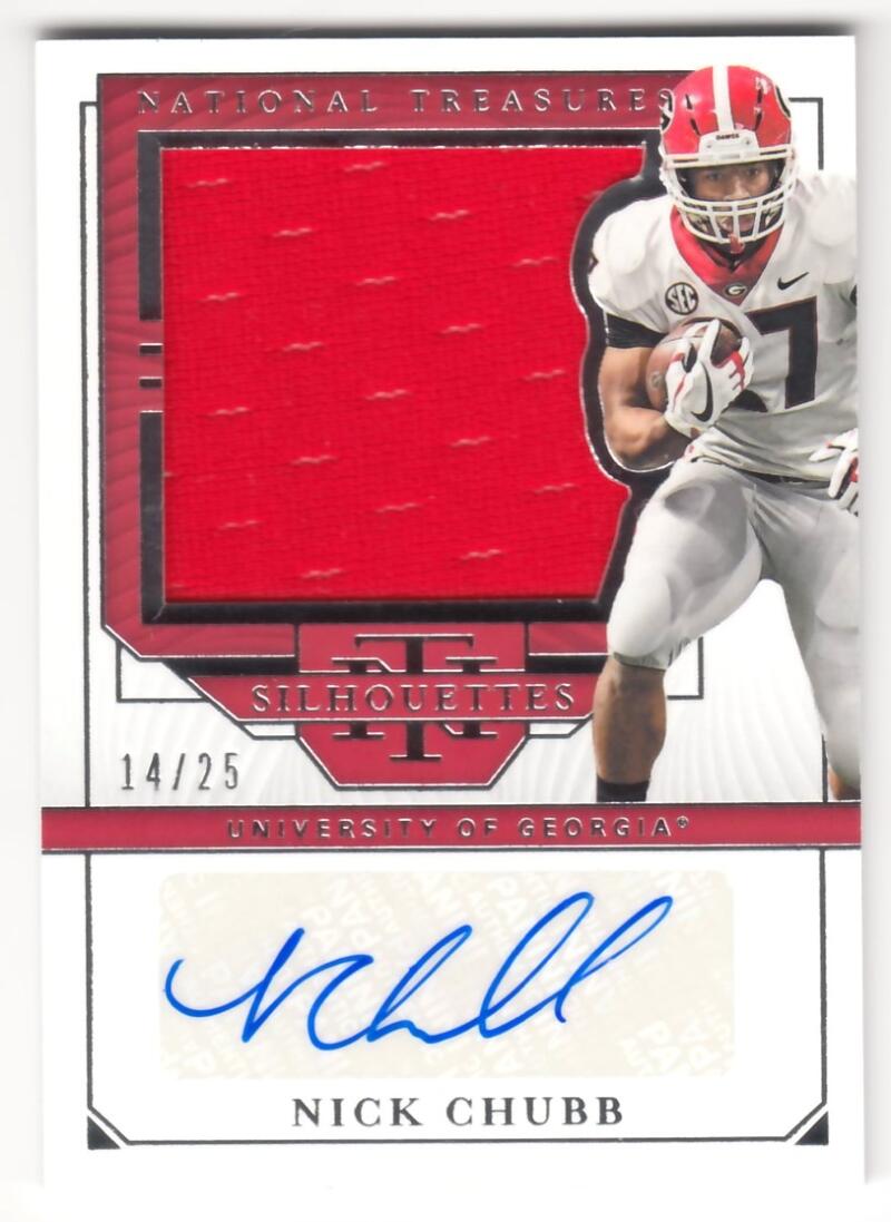 2019 Panini National Treasures Collegiate Silhouettes Signatures