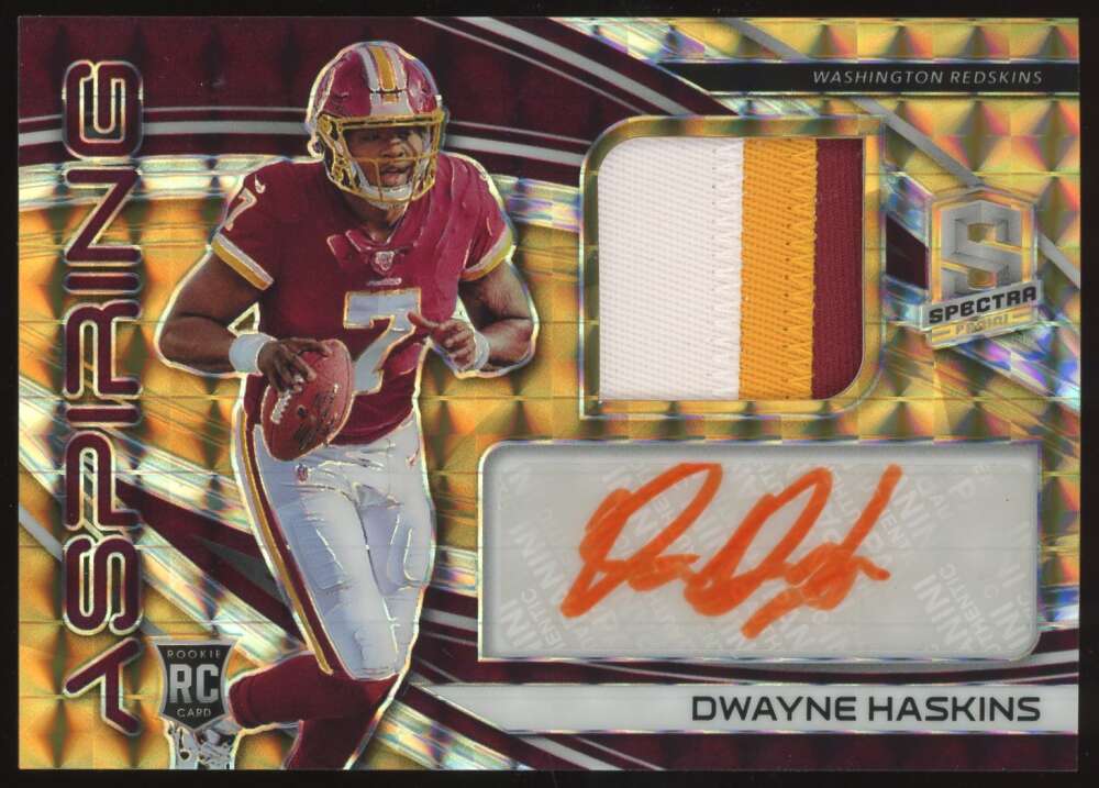 2019 Panini Spectra Aspiring Patch Autographs Neon Orange