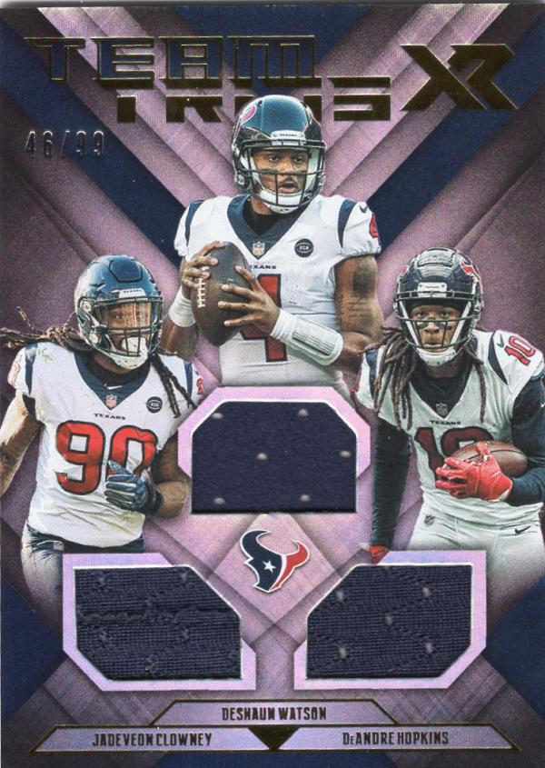 2019 Panini XR Team Trios Materials