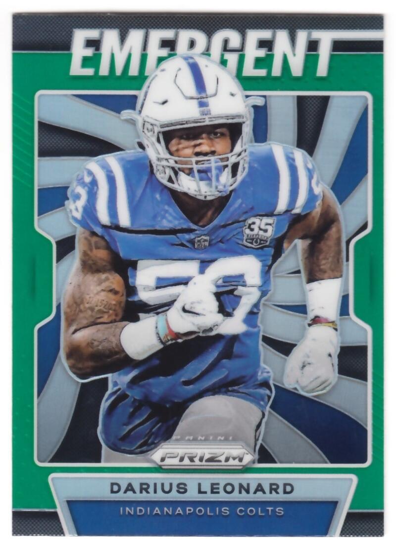 2019 Panini Prizm Emergent Prizms Green