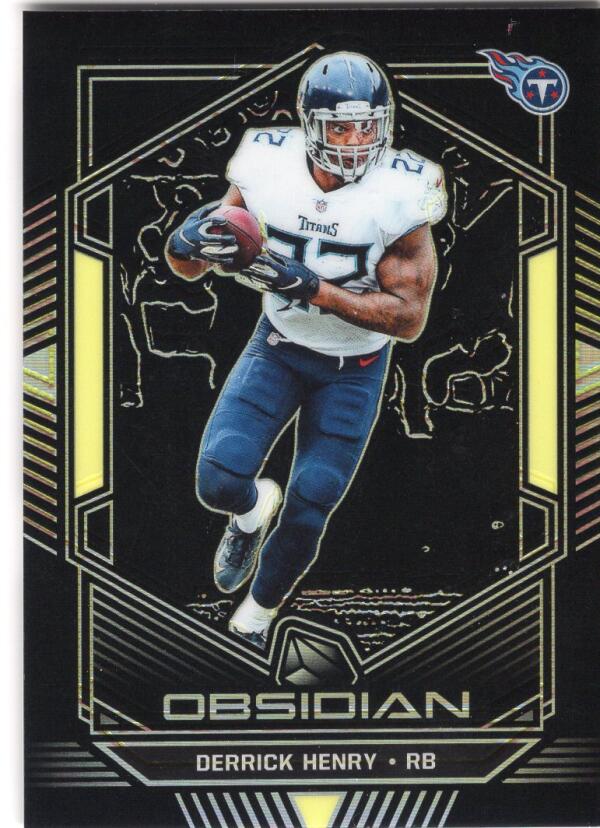 2019 Panini Obsidian Cutting Edge Electric Etch Yellow