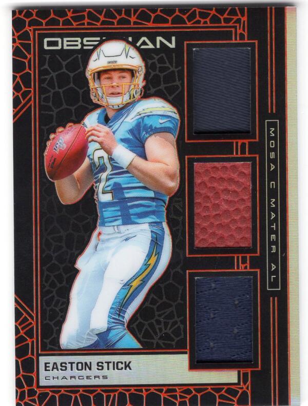 2019 Panini Obsidian Mosaic Material Electric Etch Orange