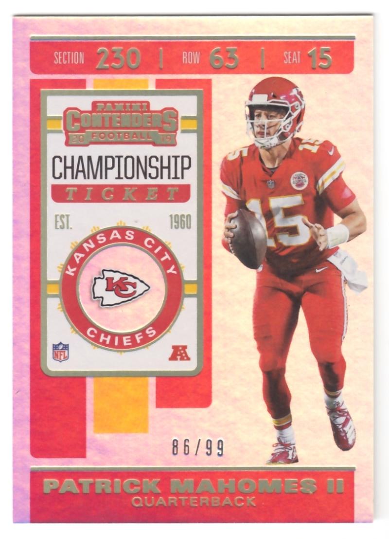 2019 Panini Contenders Championship Ticket