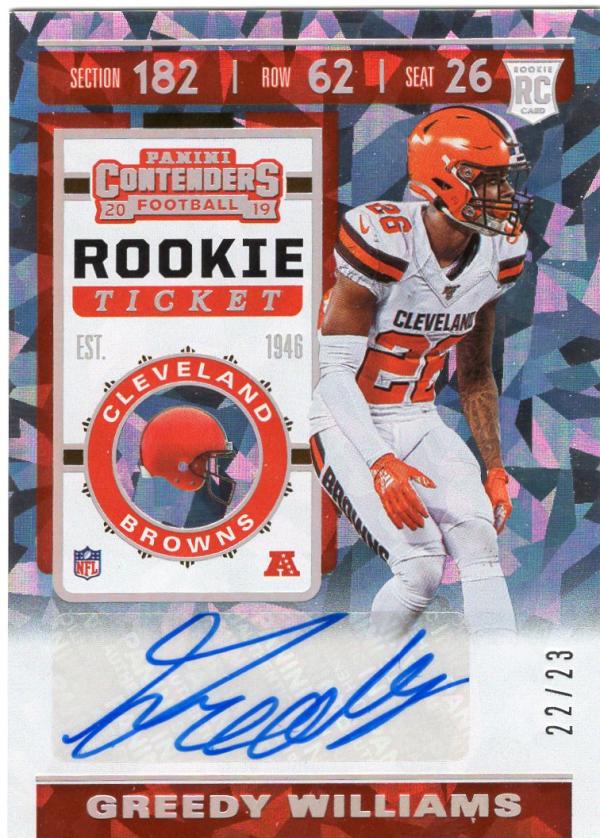 2019 Panini Contenders Rookie Cracked Ice Ticket