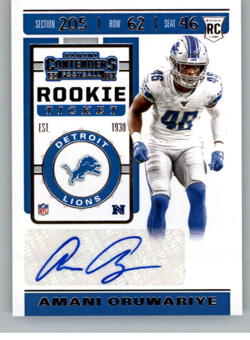 2019 Panini Contenders Rookie Ticket