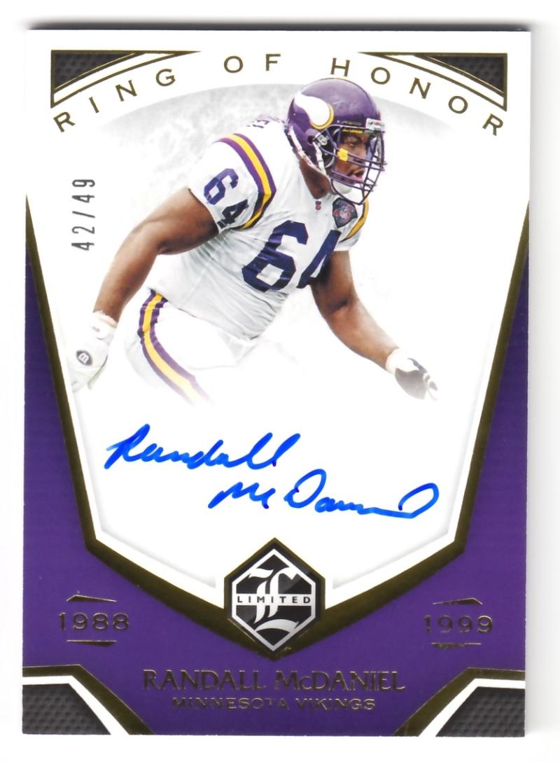 2019 Panini Limited Ring of Honor Autographs