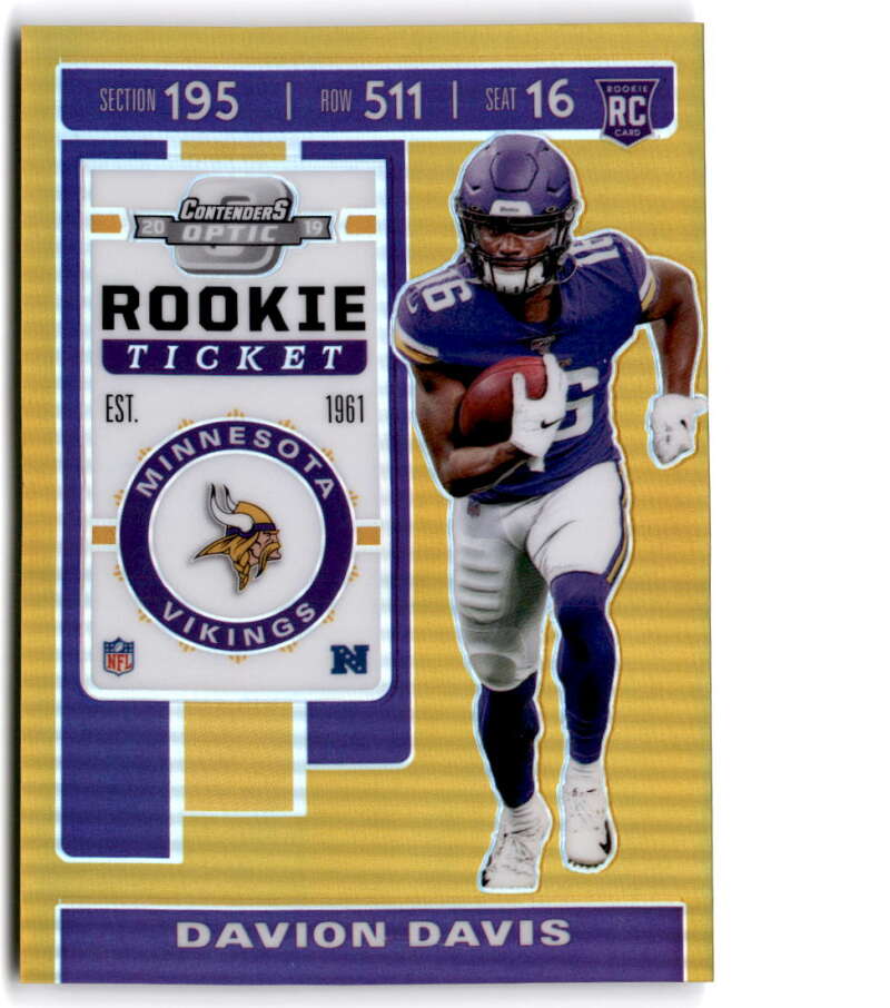 2019 Panini Contenders Optic Rookie Ticket Gold