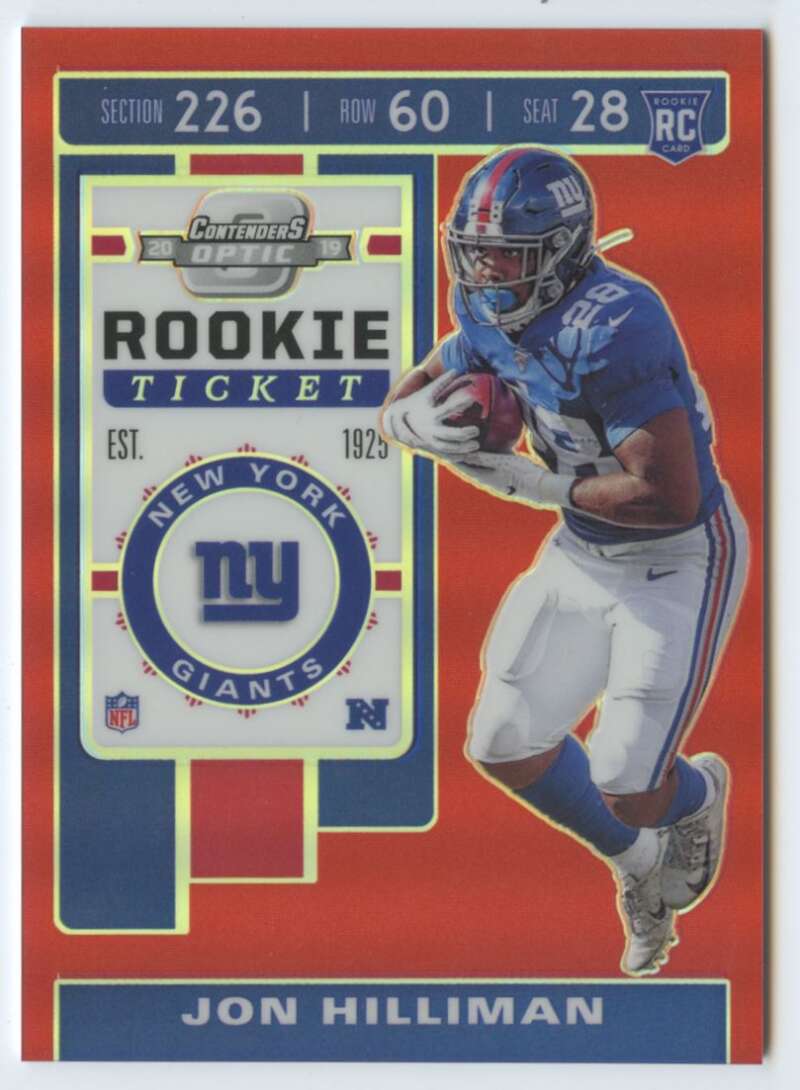 2019 Panini Contenders Optic Rookie Ticket Red