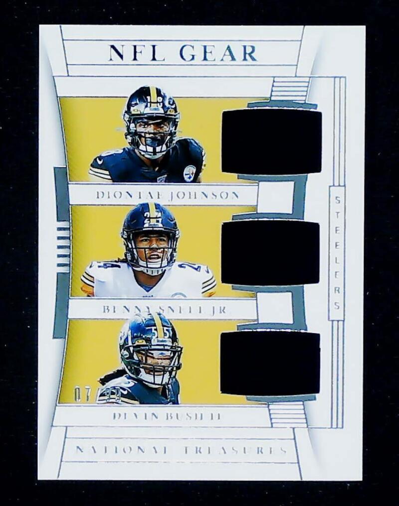 2019 Panini National Treasures NFL Gear Trio Materials